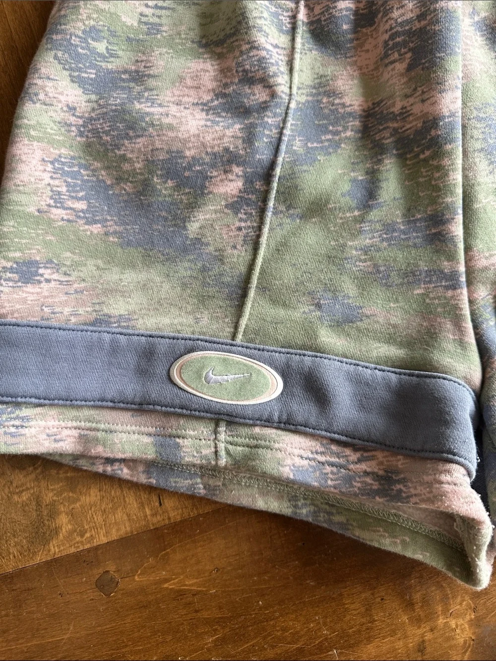 Nike woman Camo Shorts - Pastel Green, Light Pink, Blue-Gray